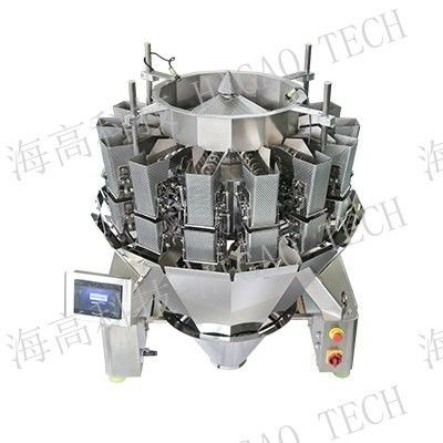 Automatic Weighing Filling Packing Machine Gummy Candy 14 Head Weigher SUS316L