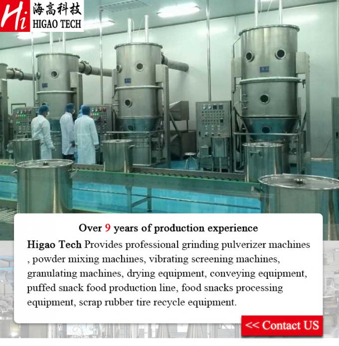 Pharmaceuticals Chemical Coating Cocoa Granulator Spray Granulating Fluidized Fluid Bed Dryer Drying Machine